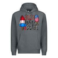 Rock red white blue Premium Hoodie - CowhideDigitalArt