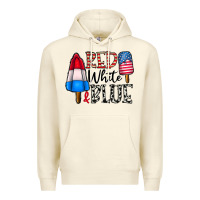 Sandshell red white blue Premium Hoodie - CowhideDigitalArt