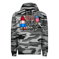 Slate Camo red white blue Premium Hoodie - CowhideDigitalArt