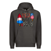 Smoke red white blue Premium Hoodie - CowhideDigitalArt
