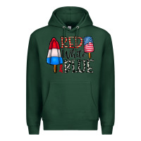 Sports Green red white blue Premium Hoodie - CowhideDigitalArt