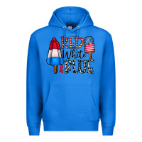 True Royal red white blue Premium Hoodie - CowhideDigitalArt