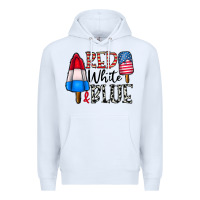 White red white blue Premium Hoodie - CowhideDigitalArt