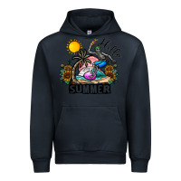 Navy hello summer Urban Hoodie - CowhideDigitalArt