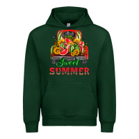 Forest Green sweet summer watermelon and truck Urban Hoodie - HRA Design Shop