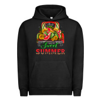 Pigment Black sweet summer watermelon and truck Urban Hoodie - HRA Design Shop