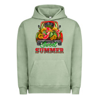 Pigment Oil Green sweet summer watermelon and truck Urban Hoodie - HRA Design Shop