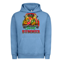 Pigment Pebble Blue sweet summer watermelon and truck Urban Hoodie - HRA Design Shop