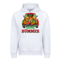 White sweet summer watermelon and truck Urban Hoodie - HRA Design Shop