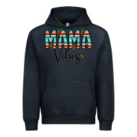 Navy mama vibes Urban Hoodie - CowhideDigitalArt