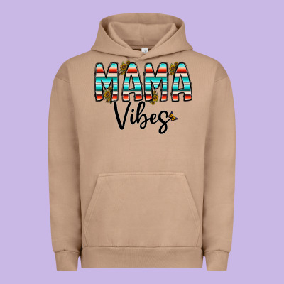 Mama Vibes Urban Hoodie Designed By Cowhidedigitalart