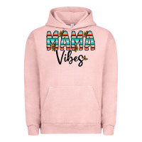 Pigment Salmon mama vibes Urban Hoodie - CowhideDigitalArt