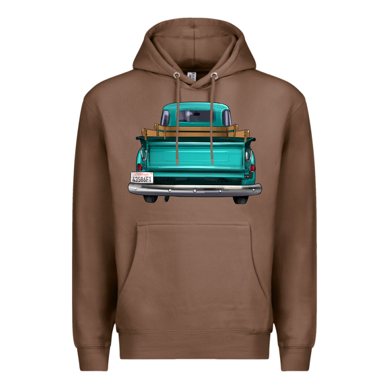 Western Truck Back View Premium Hoodie by FaDigitalArtStudio | Teevron