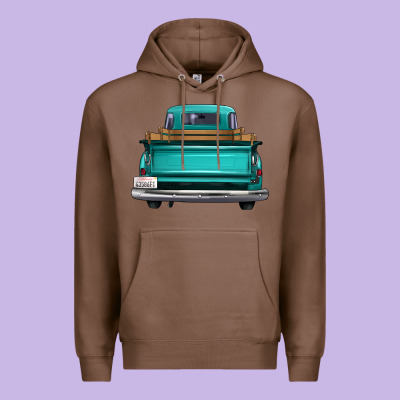 Western Truck Back View Premium Hoodie Designed By Fadigitalartstudio