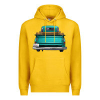 Lemon western truck back view Premium Hoodie - FaDigitalArtStudio