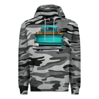 Slate Camo western truck back view Premium Hoodie - FaDigitalArtStudio