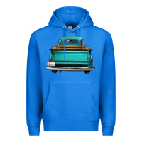 True Royal western truck back view Premium Hoodie - FaDigitalArtStudio