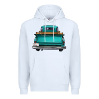 White western truck back view Premium Hoodie - FaDigitalArtStudio