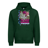 Forest Green freezing season skeleton Urban Hoodie - FaDigitalArtStudio