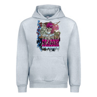 Heather Grey freezing season skeleton Urban Hoodie - FaDigitalArtStudio