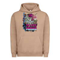 Pigment Burro freezing season skeleton Urban Hoodie - FaDigitalArtStudio