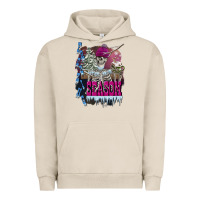 Pigment French Oak freezing season skeleton Urban Hoodie - FaDigitalArtStudio