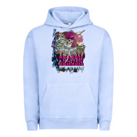 Pigment Grape Ice freezing season skeleton Urban Hoodie - FaDigitalArtStudio