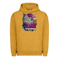 Pigment Peanut Butter freezing season skeleton Urban Hoodie - FaDigitalArtStudio