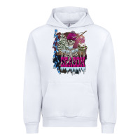 White freezing season skeleton Urban Hoodie - FaDigitalArtStudio