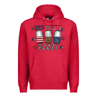 Cardinal red white boozy Premium Hoodie - CowhideDigitalArt