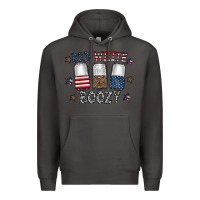 Smoke red white boozy Premium Hoodie - CowhideDigitalArt
