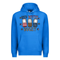 True Royal red white boozy Premium Hoodie - CowhideDigitalArt