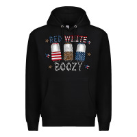 Black red white boozy Premium Hoodie - CowhideDigitalArt
