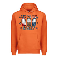 Carrot red white boozy Premium Hoodie - CowhideDigitalArt