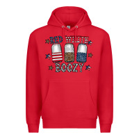 Red red white boozy Premium Hoodie - CowhideDigitalArt