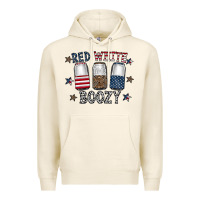 Tofu red white boozy Premium Hoodie - CowhideDigitalArt