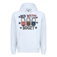 White red white boozy Premium Hoodie - CowhideDigitalArt