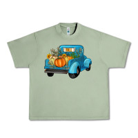 Oil Green fall truck Urban Heavy Tee - Artiststas