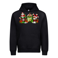Black coffee cups with santa claus Urban Hoodie - FaDigitalArtStudio