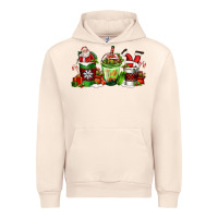 Sandshell coffee cups with santa claus Urban Hoodie - FaDigitalArtStudio