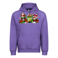 Tulip coffee cups with santa claus Urban Hoodie - FaDigitalArtStudio