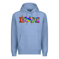 Colony Blue lgbtq heart and hope Premium Hoodie - HRA Design Shop