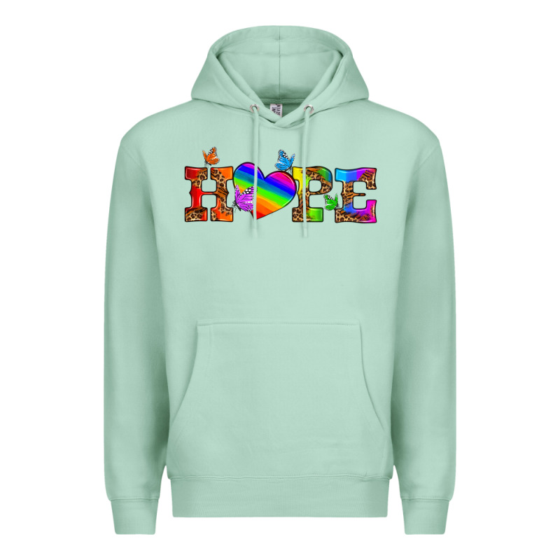 Lgbtq Heart And Hope Premium Hoodie by HRA Design Shop | Teevron
