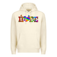 Sandshell lgbtq heart and hope Premium Hoodie - HRA Design Shop