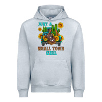 Heather Grey just a small town girl Urban Hoodie - HRA Design Shop