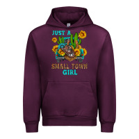 Mauve Wine just a small town girl Urban Hoodie - HRA Design Shop