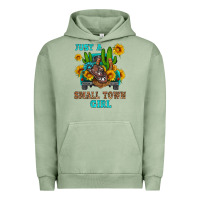 Pigment Oil Green just a small town girl Urban Hoodie - HRA Design Shop