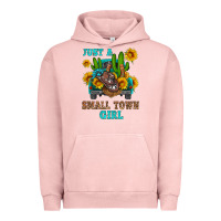 Pigment Salmon just a small town girl Urban Hoodie - HRA Design Shop