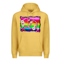 Antique Gold lgbtq gender lesbian symbol Premium Hoodie - HRA Design Shop