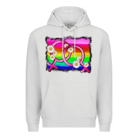 Dove Grey lgbtq gender lesbian symbol Premium Hoodie - HRA Design Shop